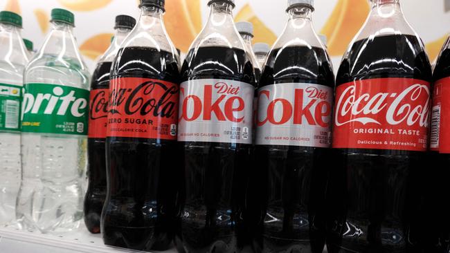 Diet Coke contains the artificial sweetener aspartame. Picture: AFP