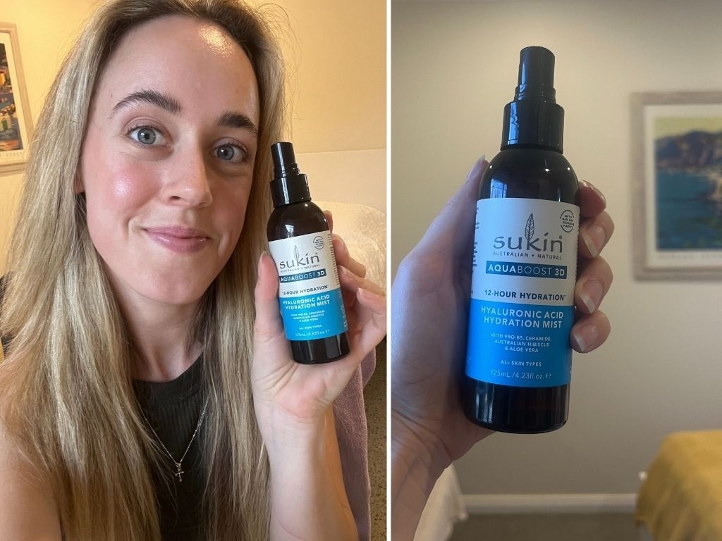 We try the Sukin Aquaboost 3D Hyaluronic Acid Hydration Mist.