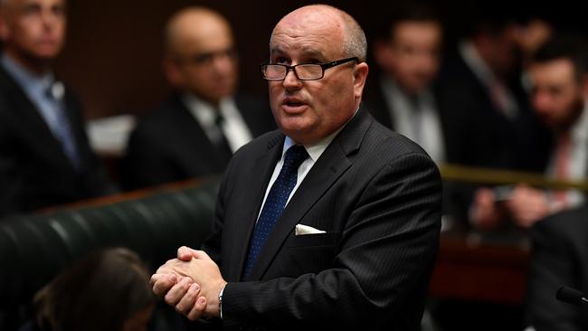 Corrective Service Minister David Elliott used parliamentary privilege to accuse Mr Foley of drunkenly harassing Ms Raper. Picture: AAP Image/Joel Carrett