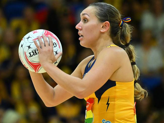 Sunshine Coast Lightning’s Leesa Mi Mi could be a bolter for the Diamonds squad. Picture: Albert Perez/Getty Images