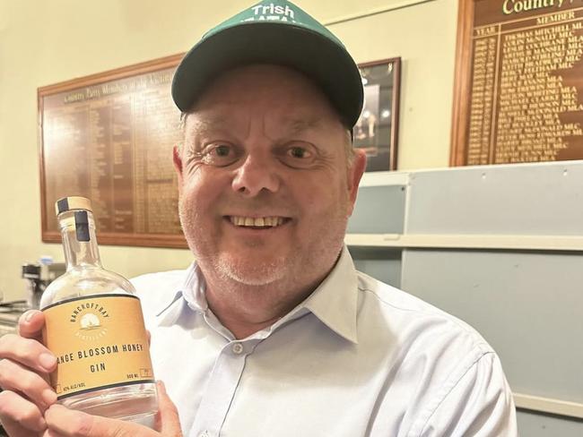 Tim Bull with his winning gin.