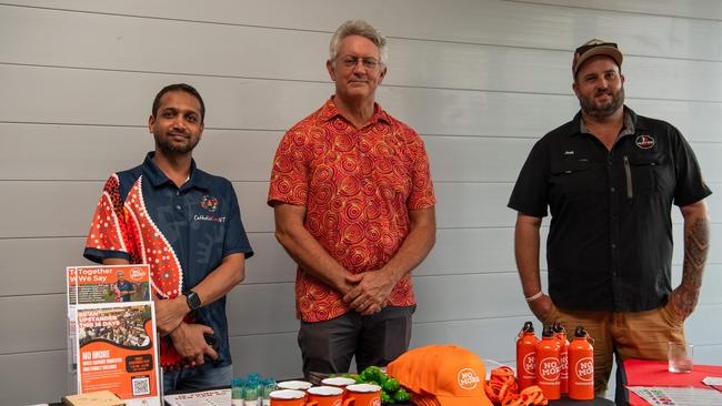 Darshit Parikh, Rob cross and Joshua finn at International Men's Day Lunch at the Darwin Turf Club Pavilion, Darwin. Picture: Pema Tamang Pakhrin