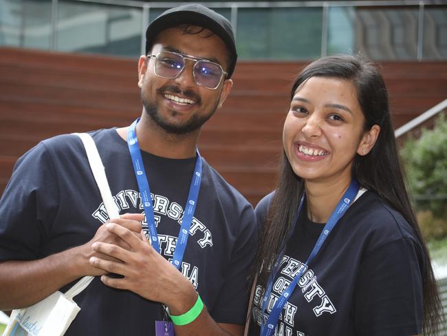 Students soak in O-Week at UniSA City West campus. Picture: Dean Martin