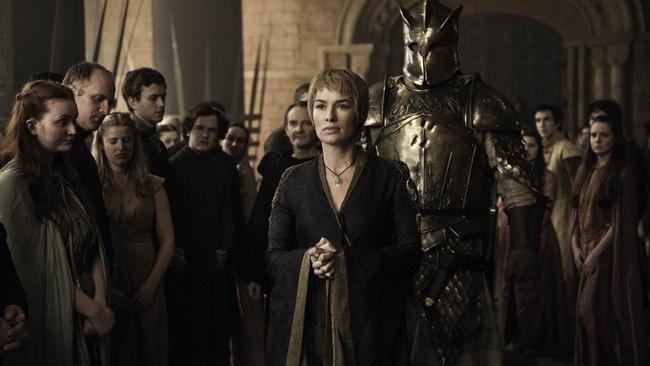 Lena Headey as Cersei Lannister in season six of Game of Thrones. In an earlier episode Cersei Lannister endured a “Walk of Shame”. Picture: Foxtel