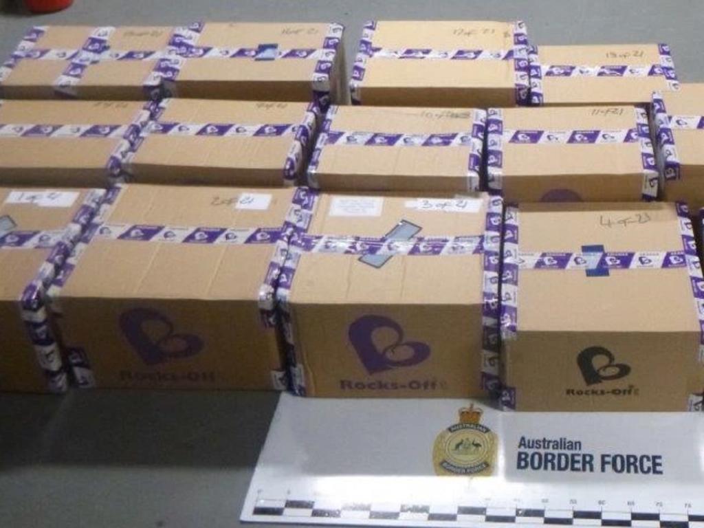 About 21 boxes were X-rayed, with all images showing possible concealment of illegal drugs. Picture: ABF via NCA NewsWire