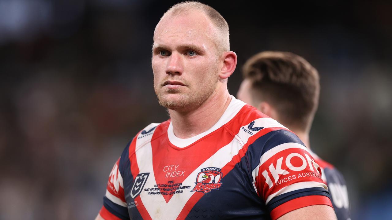 Matthew Lodge had a strong finish to the year with the Roosters. Picture: Mark Kolbe/Getty Images