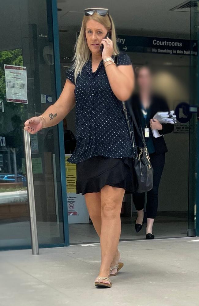 Kara Jade Pratt leaving the Caboolture Magistrates Court on February 23, 2024.