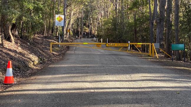 Mount Wellington has been closed to motorists due to high winds. A severe weather warning has been issued for today. Photo: Luke Bowden