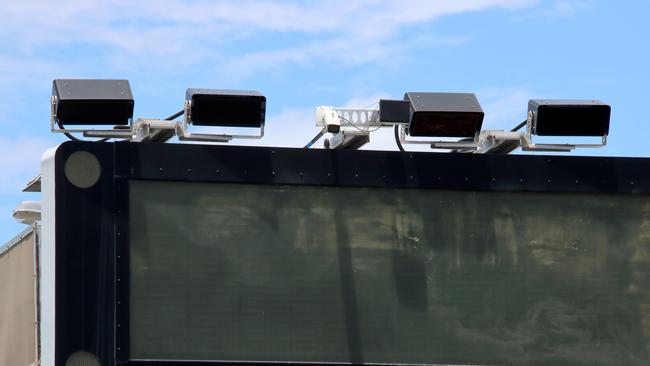 Police speed camera and phone and seatbelt detection cameras picture on Sandgate Road, Virginia in Brisbane. Picture: David Clark.