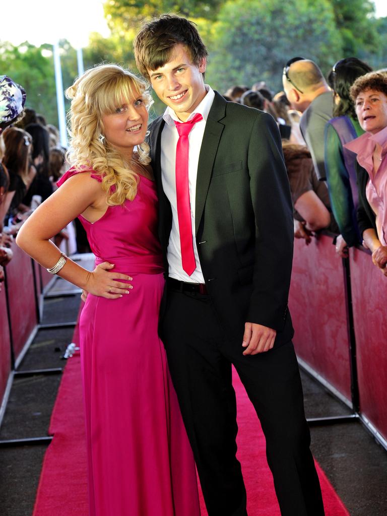 Casey Smith and Josh Partington at the 2010 St Philip’s College formal at the Alice Springs Convention Centre. Picture: NT NEWS