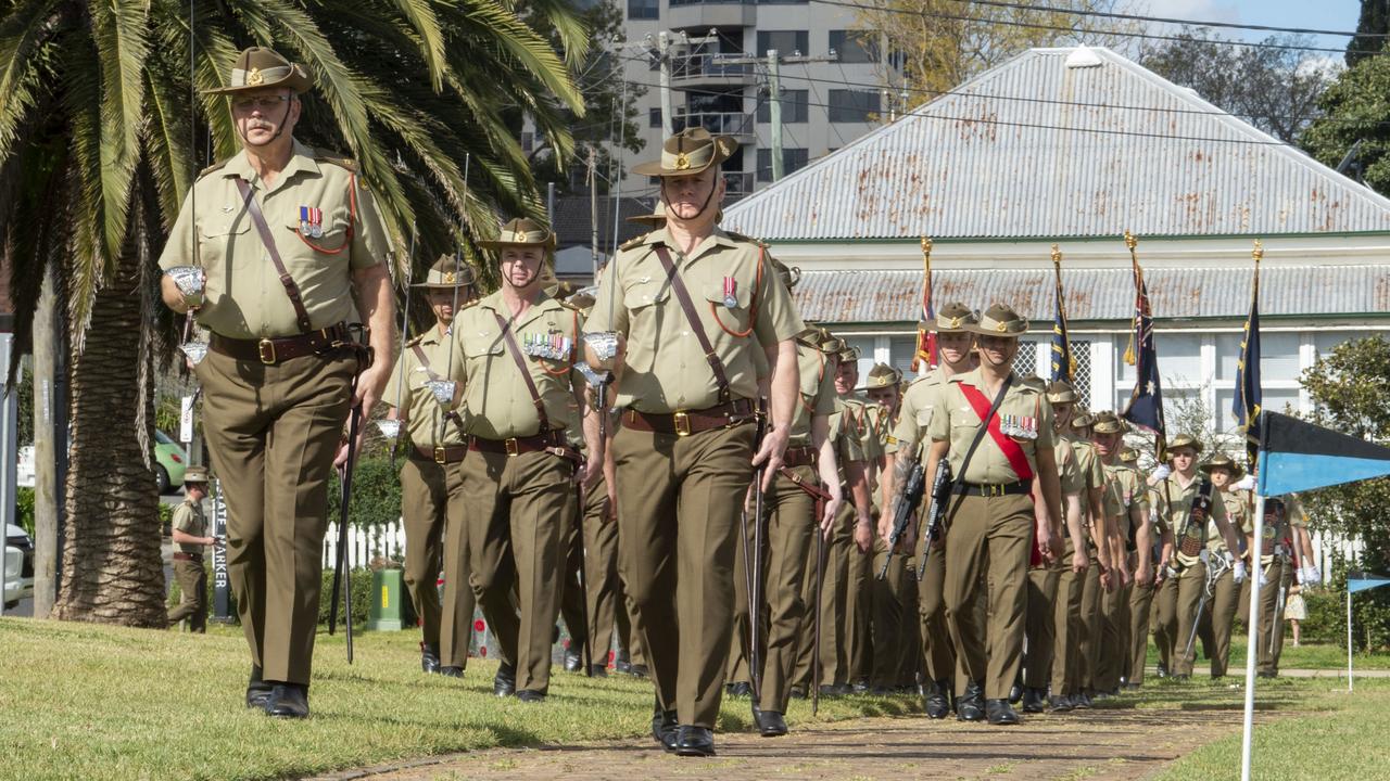 25th/49th Battalion, Royal Queensland Regiment during the 80th anniversary of the Battle of Milne Bay. Picture: Nev Madsen.