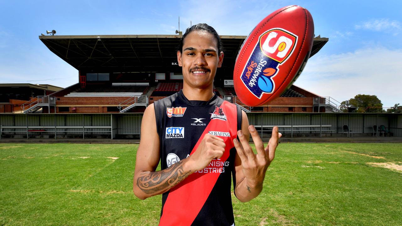 Footballer Domonic Grant pictured at Richmond Oval on Tuesday 17 December 2019. West Adelaide has recruited Domonic Grant, who formerly played for North Adelaide and then NT Thunder. (AAP Image/Sam Wundke)