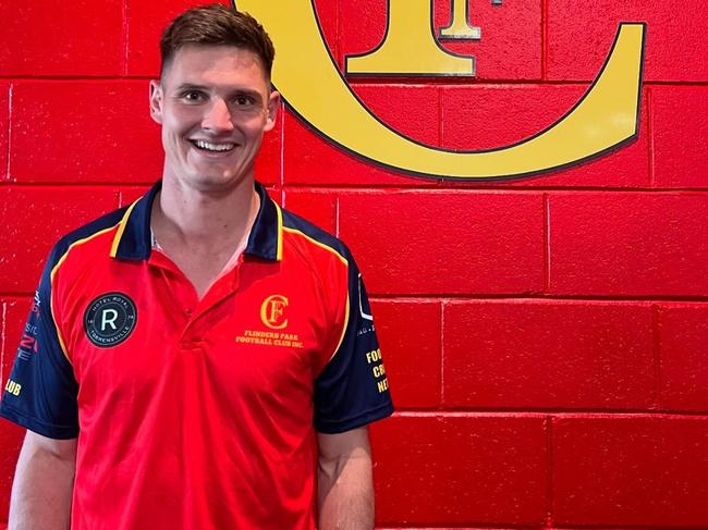 Former Adelaide and Woodville-West Torrens gun Luke Thompson has joined Flinders Park for season 2024. Picture: Flinders Park Football Club