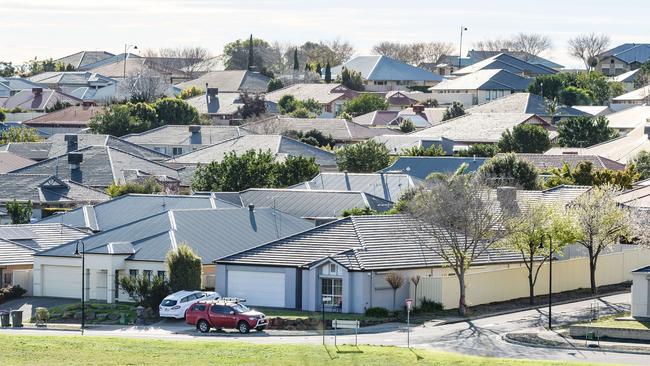 Homes in Noarlunga Downs: Adelaide is set to be one of just two Ausralian capitals that will see property prices rise this year. Picture: NCA NewsWire /Brenton Edwards