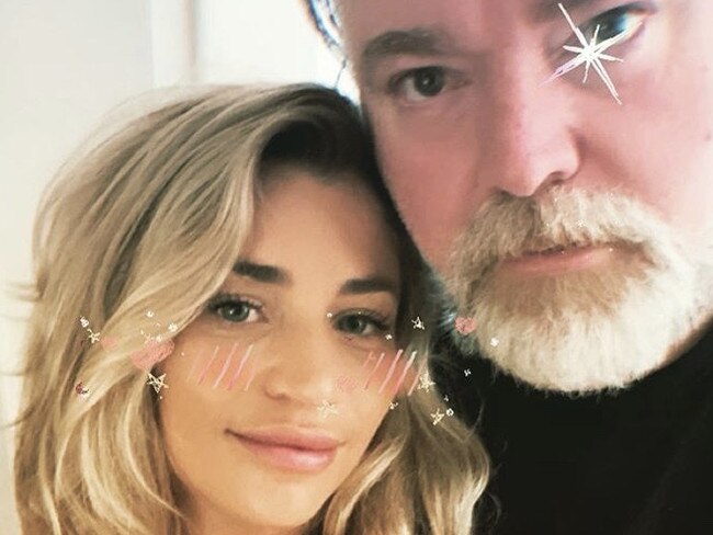 Kyle Sandilands with girlfriend Tegan Kynaston. Picture: Instagram