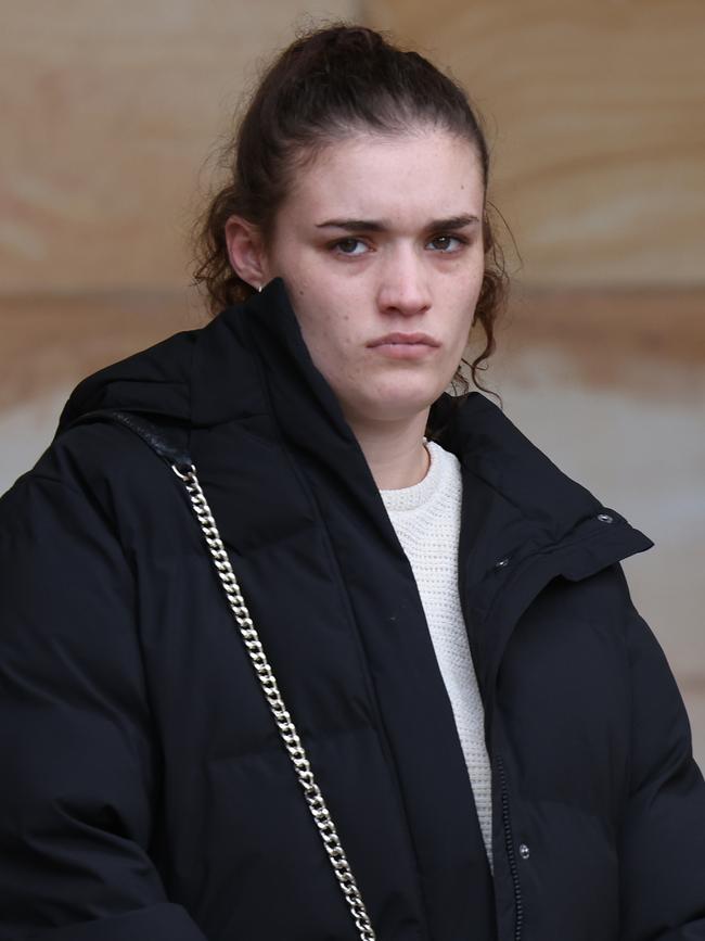 Darcee Kelly leaves the Adelaide Magistrates Court. Picture: NCA NewsWire / David Mariuz