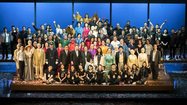 The cast of Opera Australia’s <i>Madama Butterfly</i> at the Tianjin Grand Theatre in China.