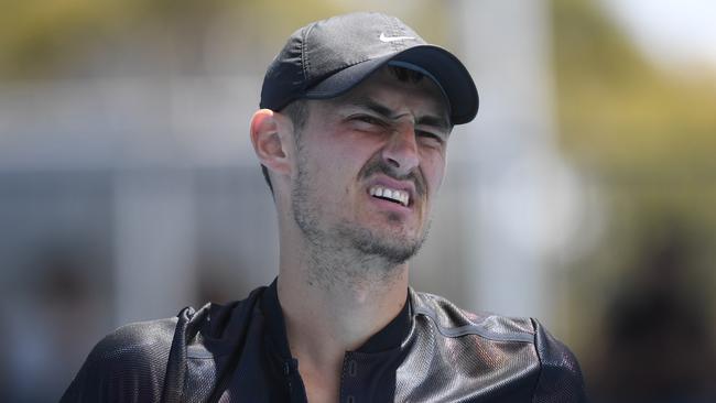 Bernard Tomic after missing out on Australian Open qualifying.