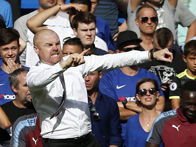 Burnley's English manager Sean Dyche