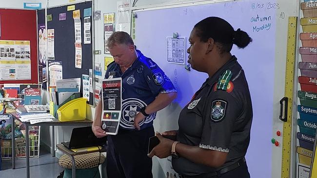 The QR code reporting trial was launched with community engagement events and school visits on Saibai Island, Badu Island and at Bamaga on March 13 and 14.