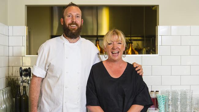 Chef Tim Bourke and Elli Beer at The Farm Eatery, Barossa Valley.