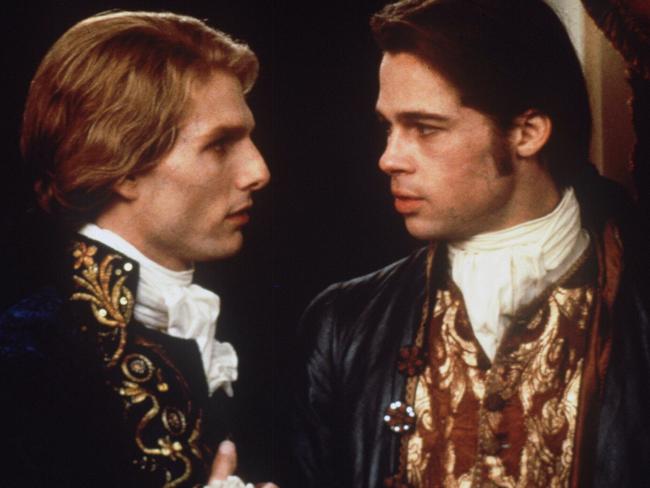 Tom Cruise (l) as Lestat and Brad Pitt (r) as Louis in 'Interview with a Vampire.  Picture:  Supplied