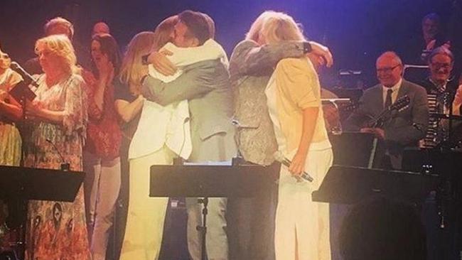 The four members of Abba performed alongside one another for the first time in over 30 years in Stockholm. Picture: PERUBAN/INSTAGRAM