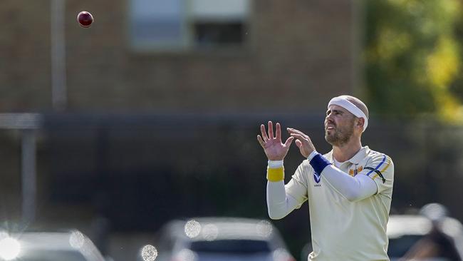 Cricket VSDCA GF: Ormond v Caulfield. Ormond bowler Rodney Bird. Picture: Valeriu Campan