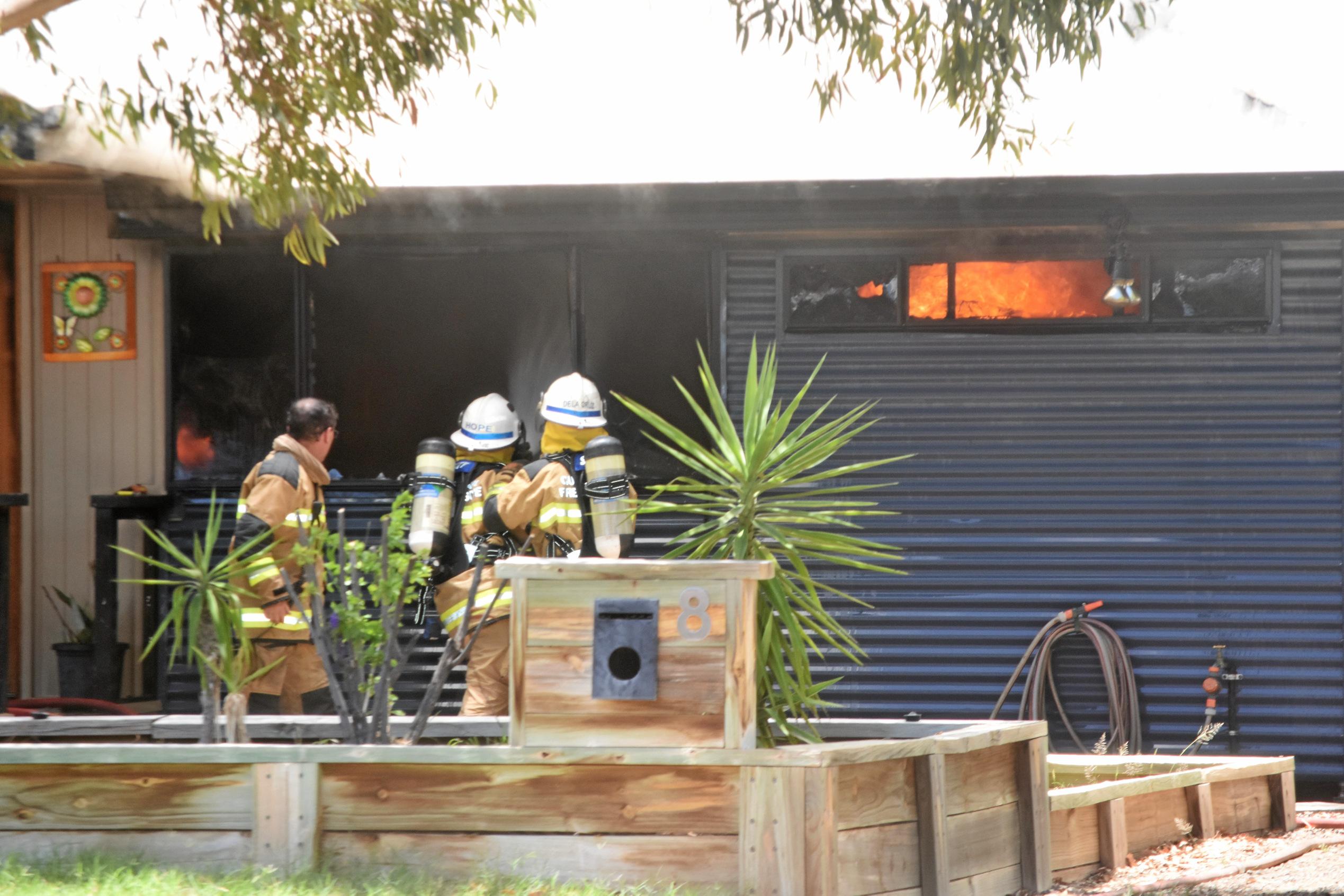 House fire on May St, Roma. Picture: Jorja McDonnell