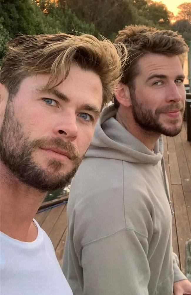 Chris and Liam Hemsworth in Noosa