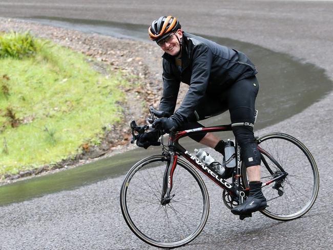 Riders competing in the second Bicycle Network Tasmanian Peaks Challenge. Pictures: CHRIS KIDD