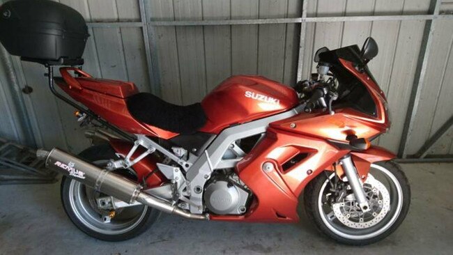 Stolen 2003 Suzuki SV1000 motorbike. Picture: Supplied