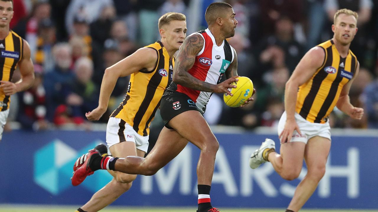 Bradley Hill was a standout for St Kilda. Picture: Michael Klein