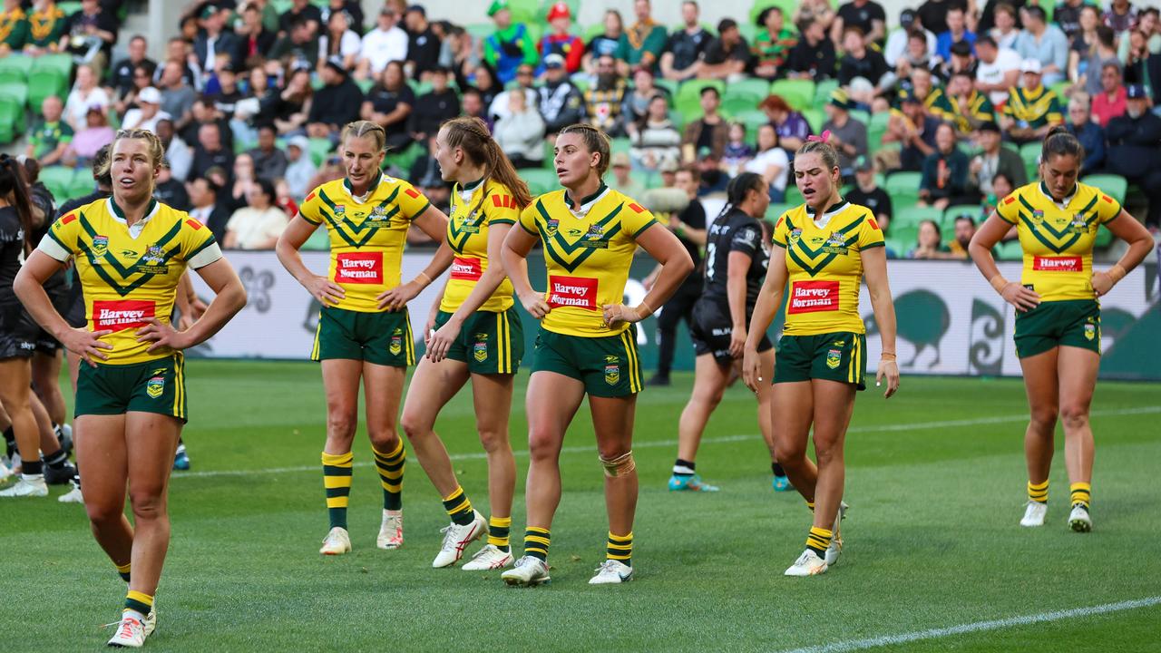 The Jillaroos struggled to find points, as their 16-game win streak came to an end.