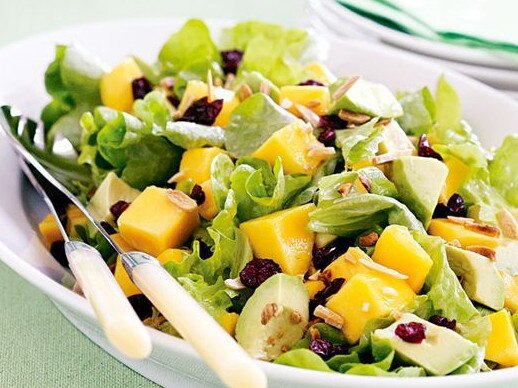 Top healthy recipe 3 - lettuce, avocado and mango salad.