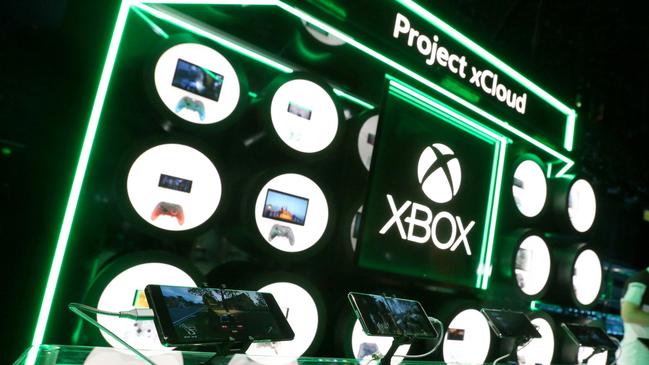 Gamers get hands-on with Project xCloud at the Xbox E3 Showcase in Las Vegas in 2019. Picture: AP.