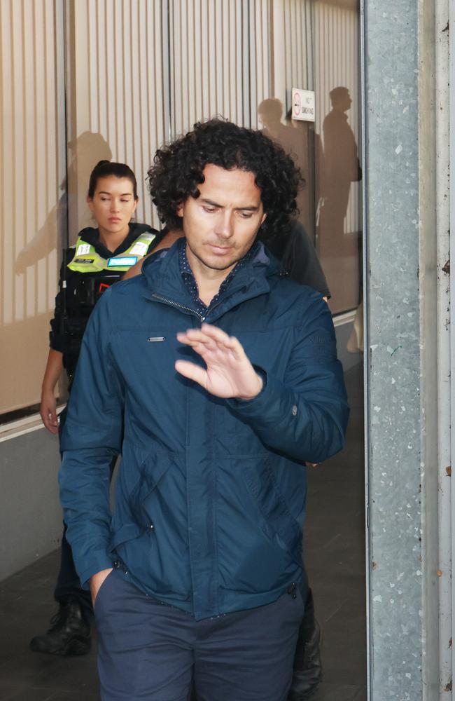Mr Martinaj leaving court on Friday. Picture: NewsWire/ David Crosling