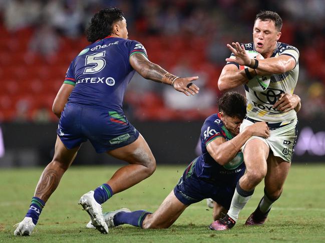 Scott Drinkwater (ball) has had consecutive games of 100+ points. Picture: Getty Images