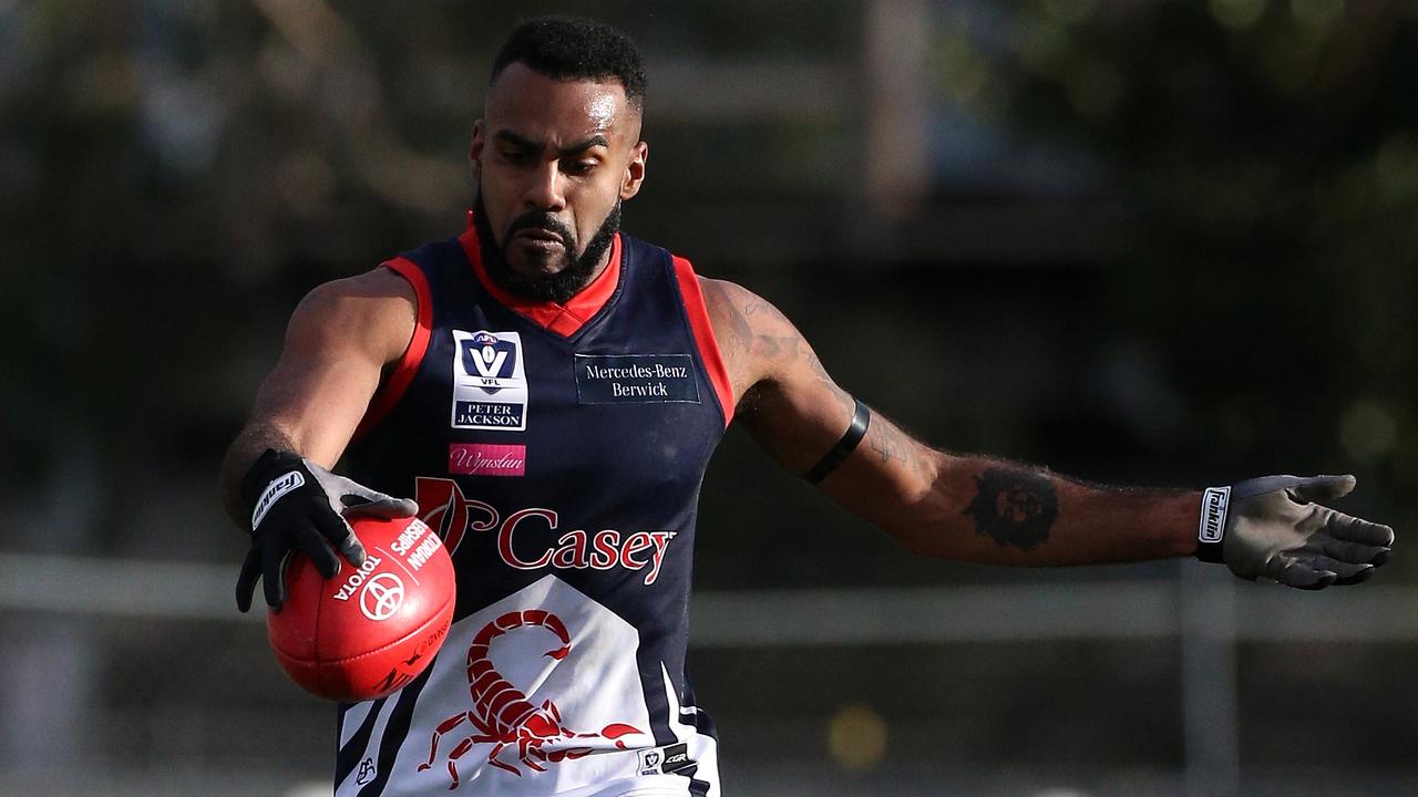 Heritier Lumumba represented the Magpies for a decade between 2005 and 2014. Picture: Mark Dadswell