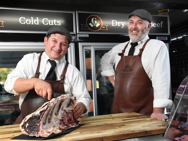 GOODWOOD QUALITY MEATS. Store Manager and Master Butcher Paul Suleyman and Goodwood Quality Meats owner David Armstrong. STORY: 10,000 business have now registered for the $10k small business government grant.. Picture: Tricia Watkinson