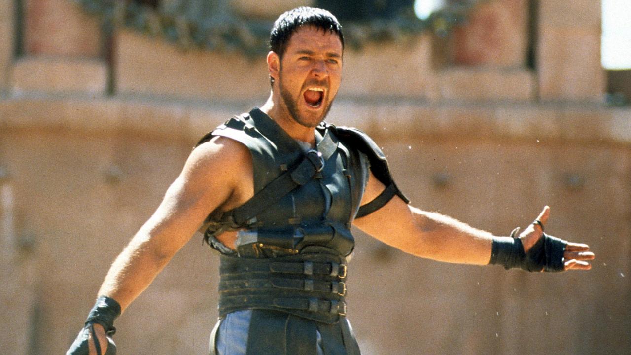 Russell Crowe in a scene from the film Gladiator in 2000. Picture: Universal