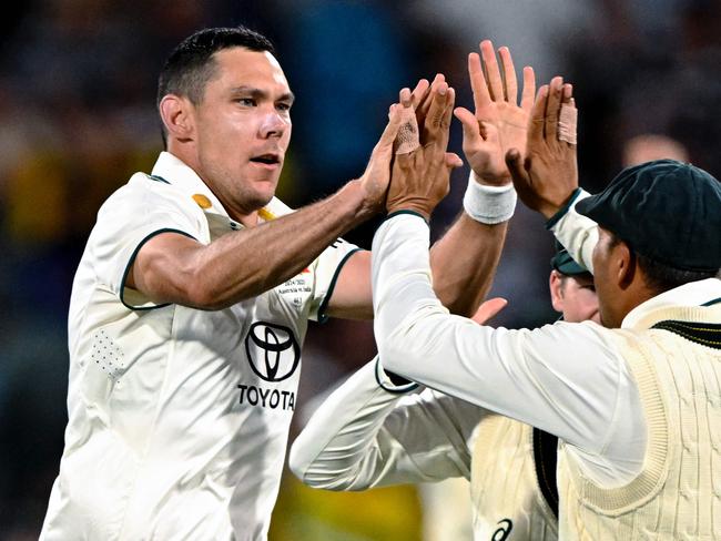 Scott Boland has played 11 Tests, with Australia happy to stick to its winning formula of Pat Cummins, Mitchell Starc and Josh Hazlewood. Picture: AFP