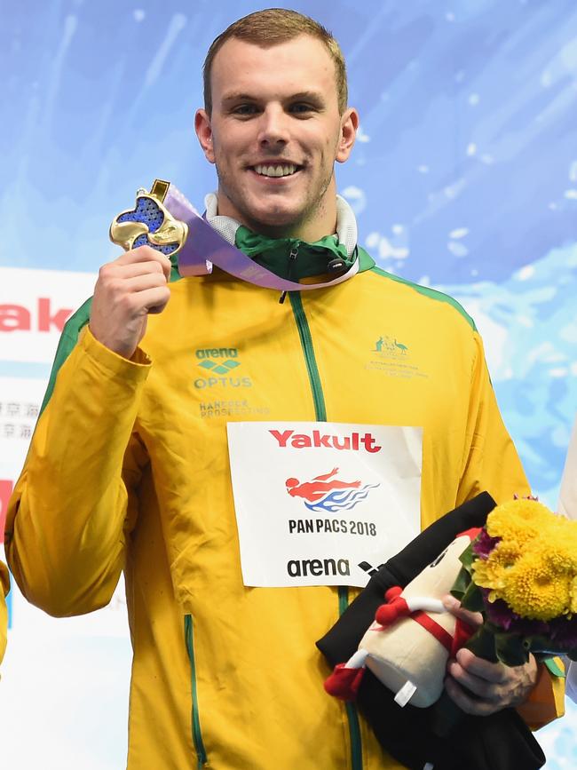 Chalmers on a previous trip to Tokyo in 2018, for the Pan Pacific Swimming Championships. Picture: AAP / Matt Roberts