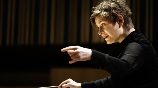 German conductor Anja Bihlmaier received a standing ovation at her Australian debut.