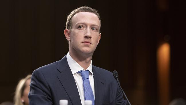 Mark Zuckerberg, Co-Founder and CEO of Facebook, testifies before a joint meeting of the United States Senate Committee on the Judiciary during a hearing to examine Facebook, as it relates to social media privacy and the use and abuse of data. Picture: Mega