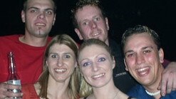 Five friends having fun at the old Twister Nightclub in 2006. Picture: MaxMoose.com.au