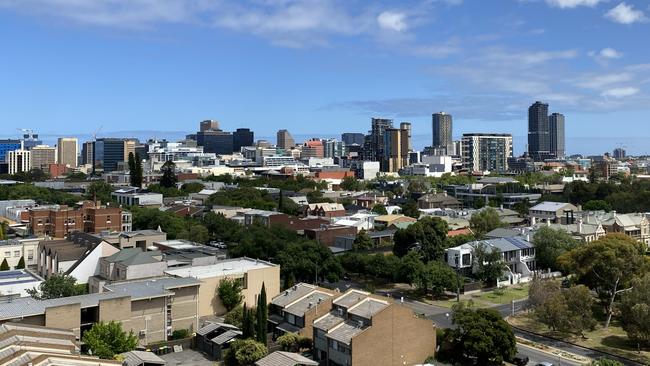 The view from the top of the apartment project on East Tce. Picture: Supplied by Minuzzo Project Management and Global Intertrade