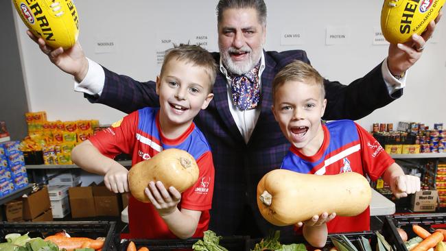 SecondBite board member Matt Preston at Port Melbourne Colts Football Club which is being used to distribute food. Picture: David Caird