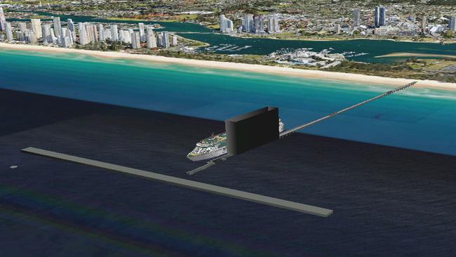 The proposed Gold Coast Cruise Ship Terminal.