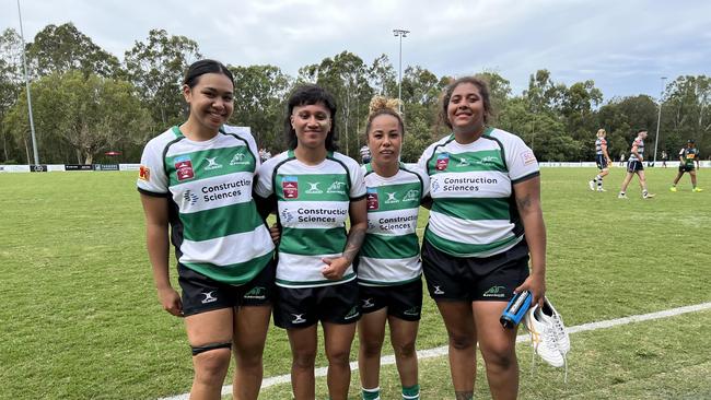 Some of the Sunnybank girls after the round 2 win.